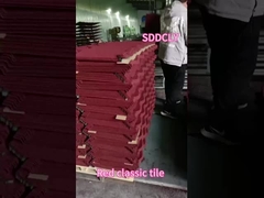 Bảng mái lợp lợp lợp bằng đá đỏ cho nhà ở công nghiệp